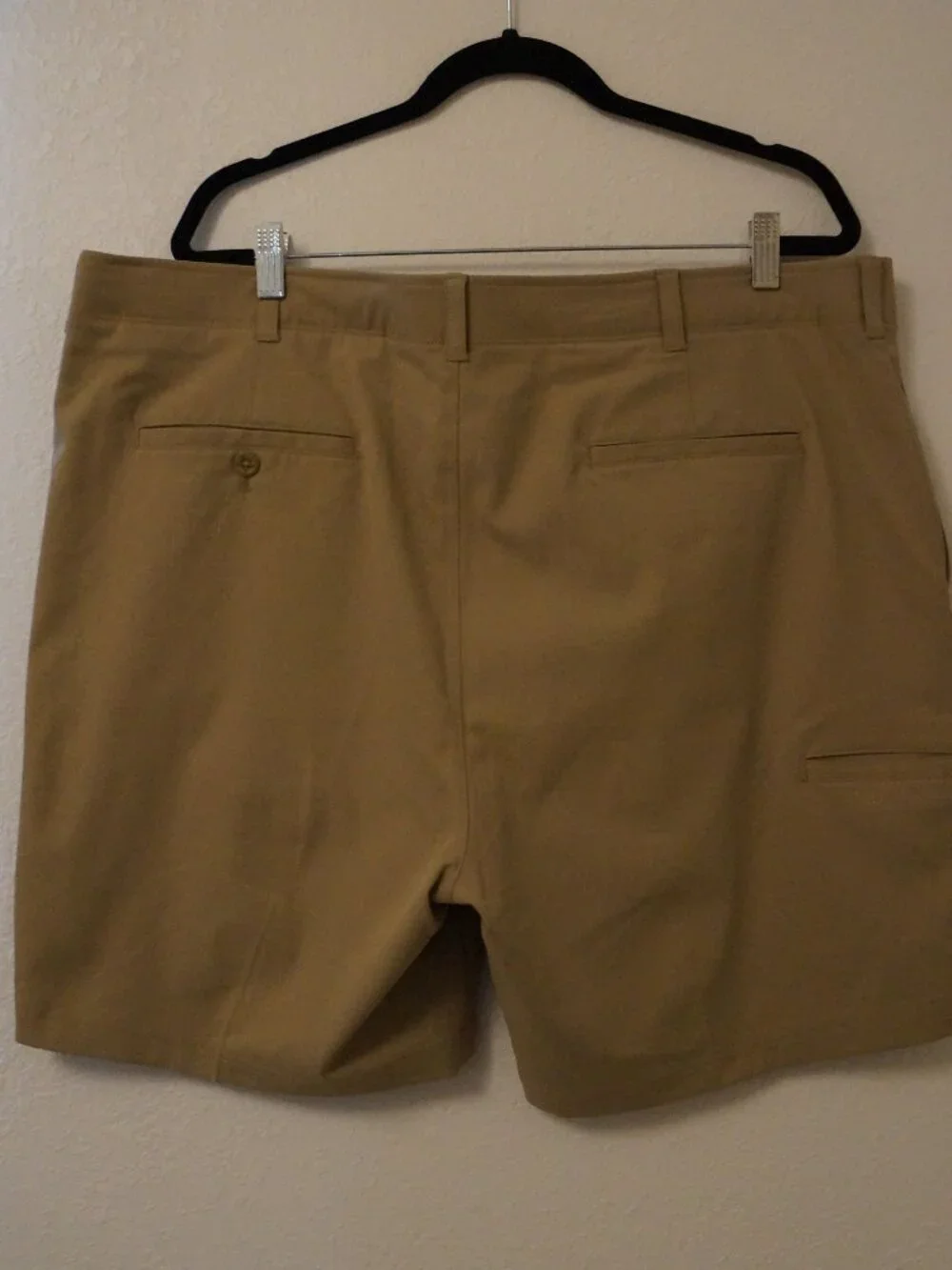 Nicklaus Shorts Mens 40 Tall Khaki Heather StayMotion Plus Stretch #061